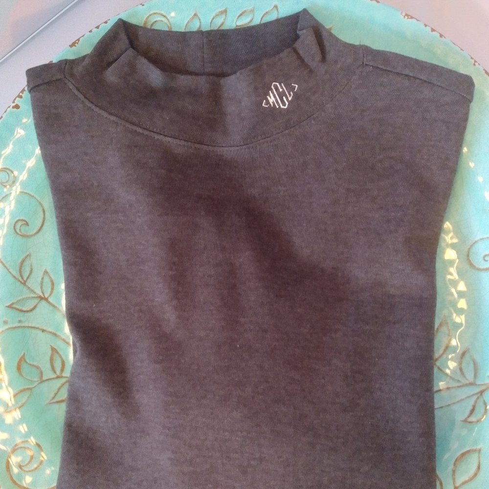 Scandia Woods 100% Cotton L/S Mock Turtleneck (M)